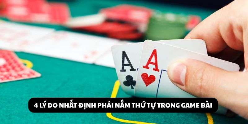 thứ tự poker